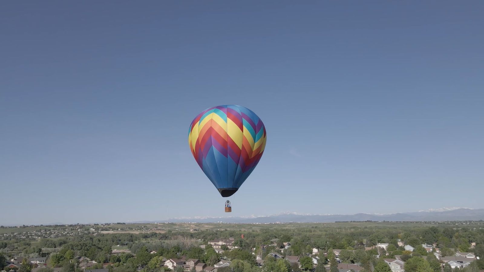 Hot Air Balloon Rising Up in the Sky Free Stock Video Footage, Royalty ...