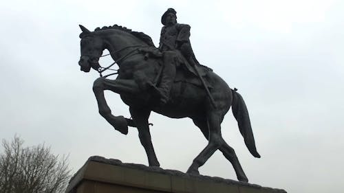 Rotating Statue on plinth