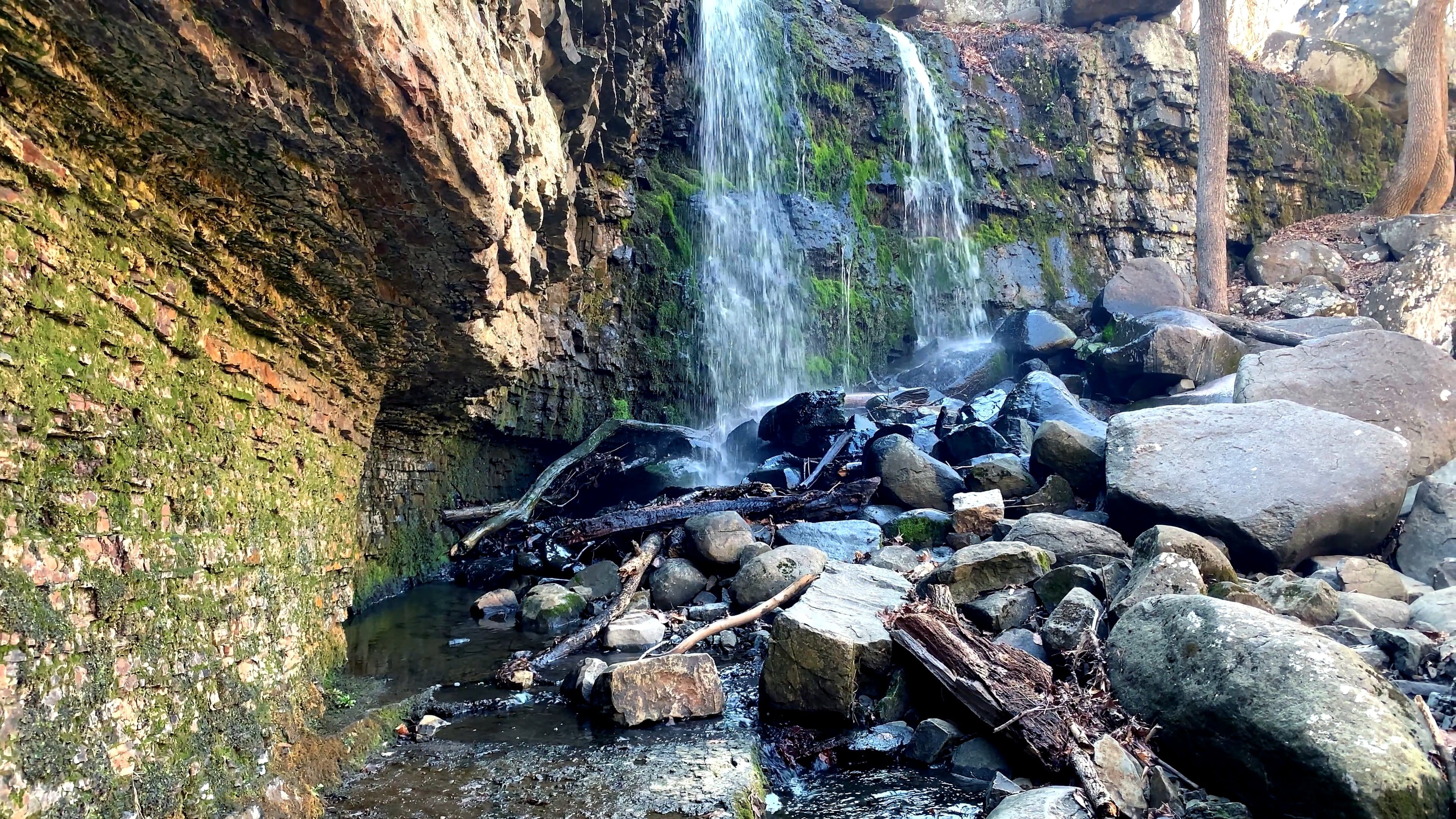 stone wall, waterfall, sound, cliff Free Stock Video Footage, Royalty ...