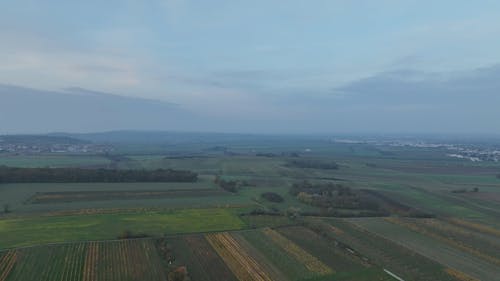 Drone Footage of Green Fields 