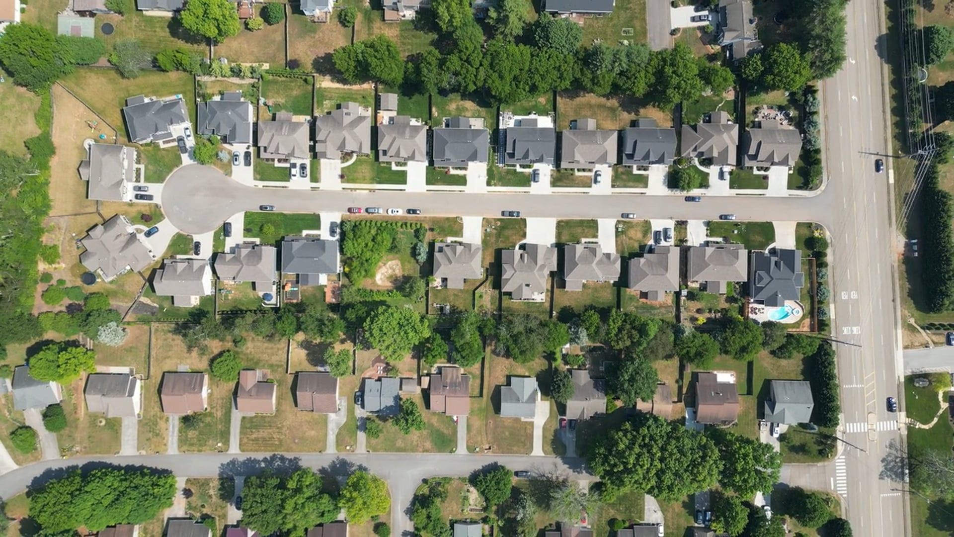 Drone House in the Suburbs Free Stock Video Footage, Royalty-Free 4K ...