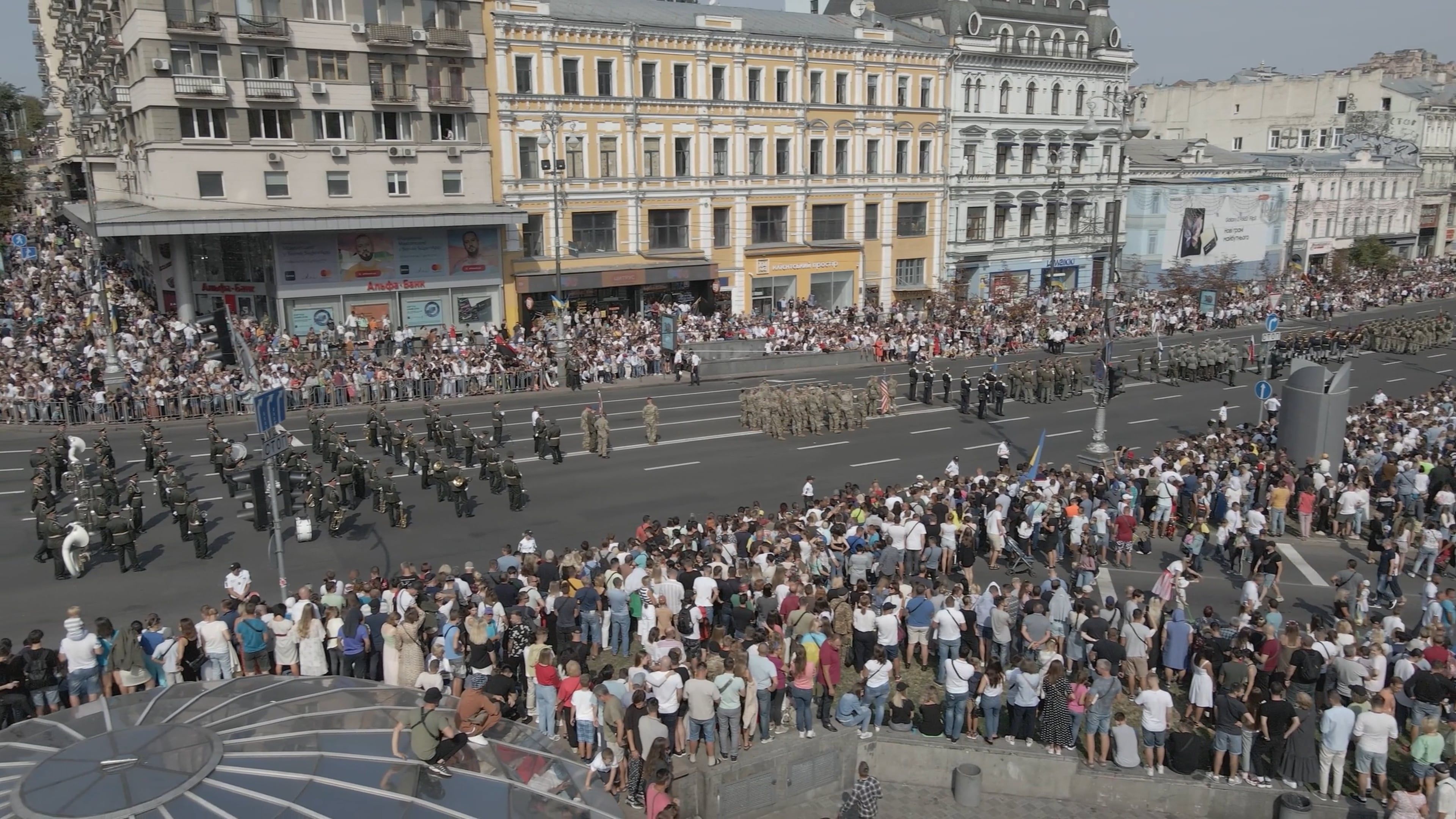 A large crowd of people watching a parade Free Stock Video Footage ...