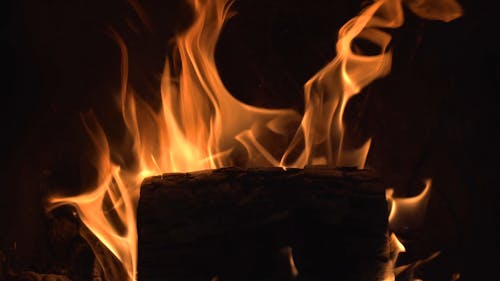 燃燒的木柴