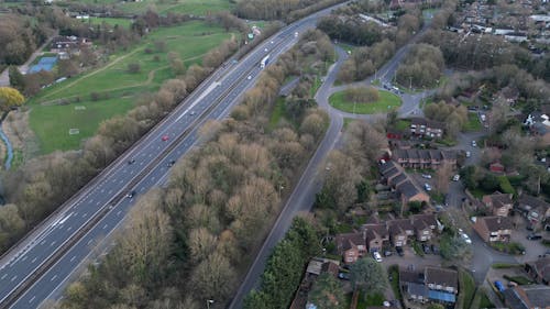 Hyper lapse of A1M motorway/highway