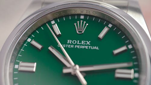 Close up View of a Rolex Oyster Perpetual Watch