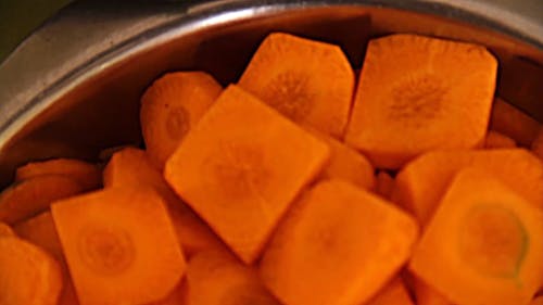 Sliced Carrots In A Bowl