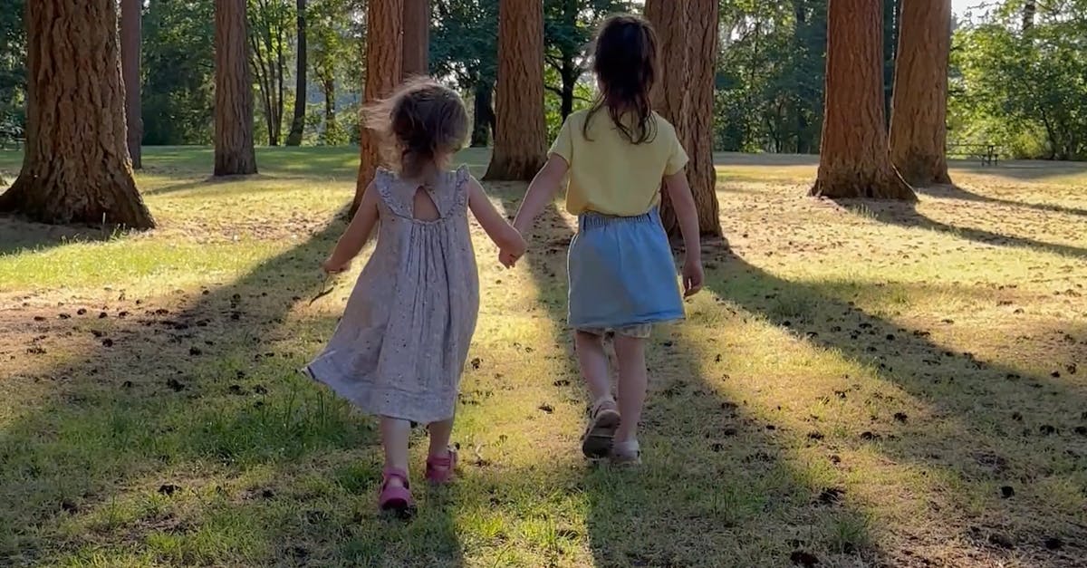 Little girls running in the forest Free Stock Video Footage, Royalty ...