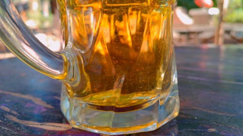 Close up View of a Beer Mug