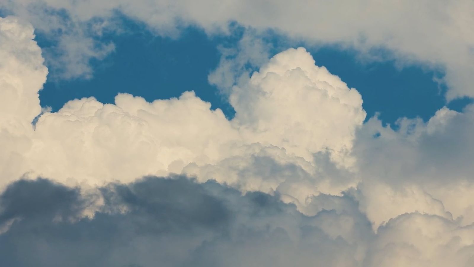 High Angle Shot of Sky with Clouds Moving Free Stock Video Footage ...