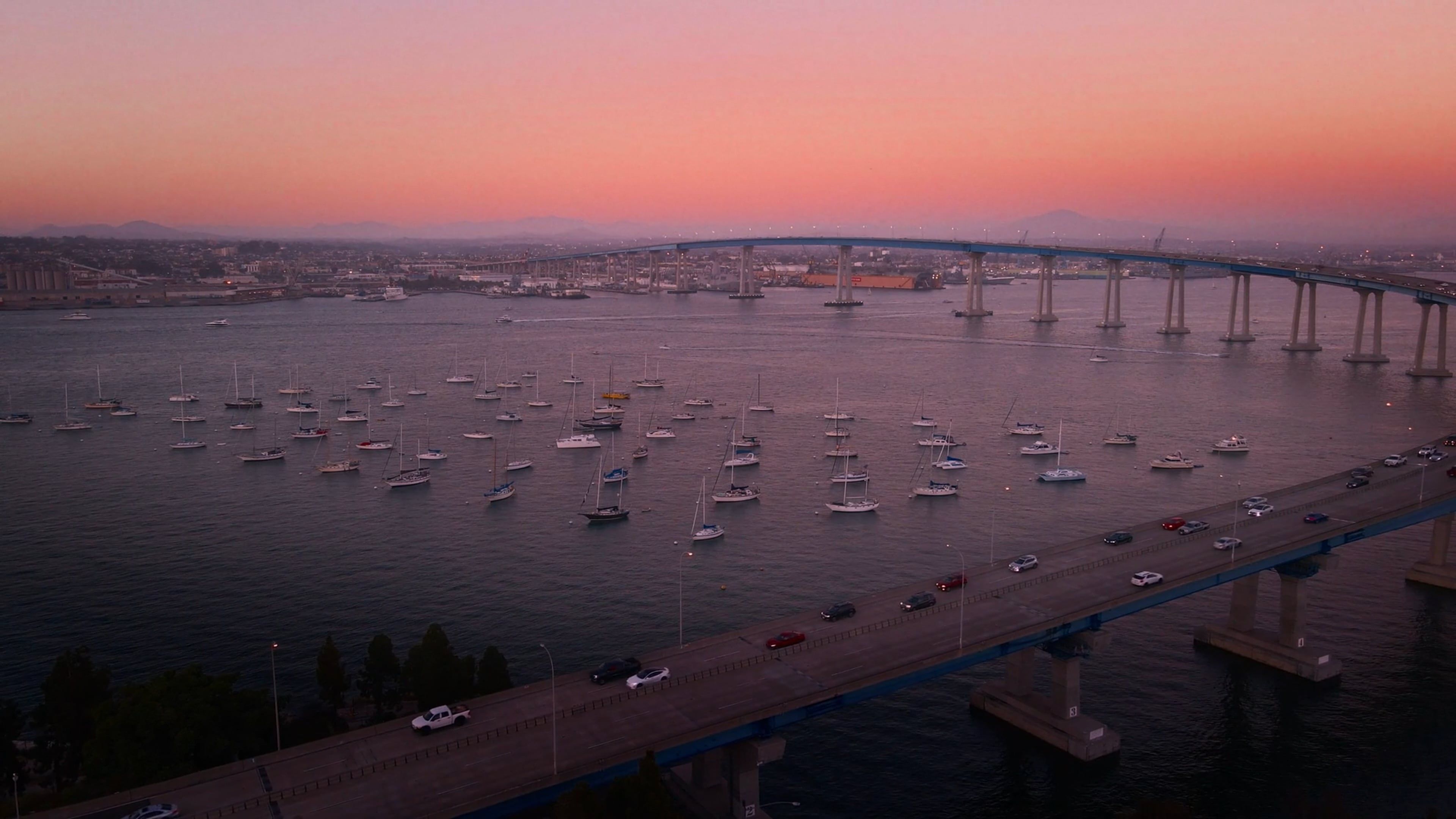 Bay Bridge and Boats at Blue Hour Free Stock Video Footage, Royalty ...