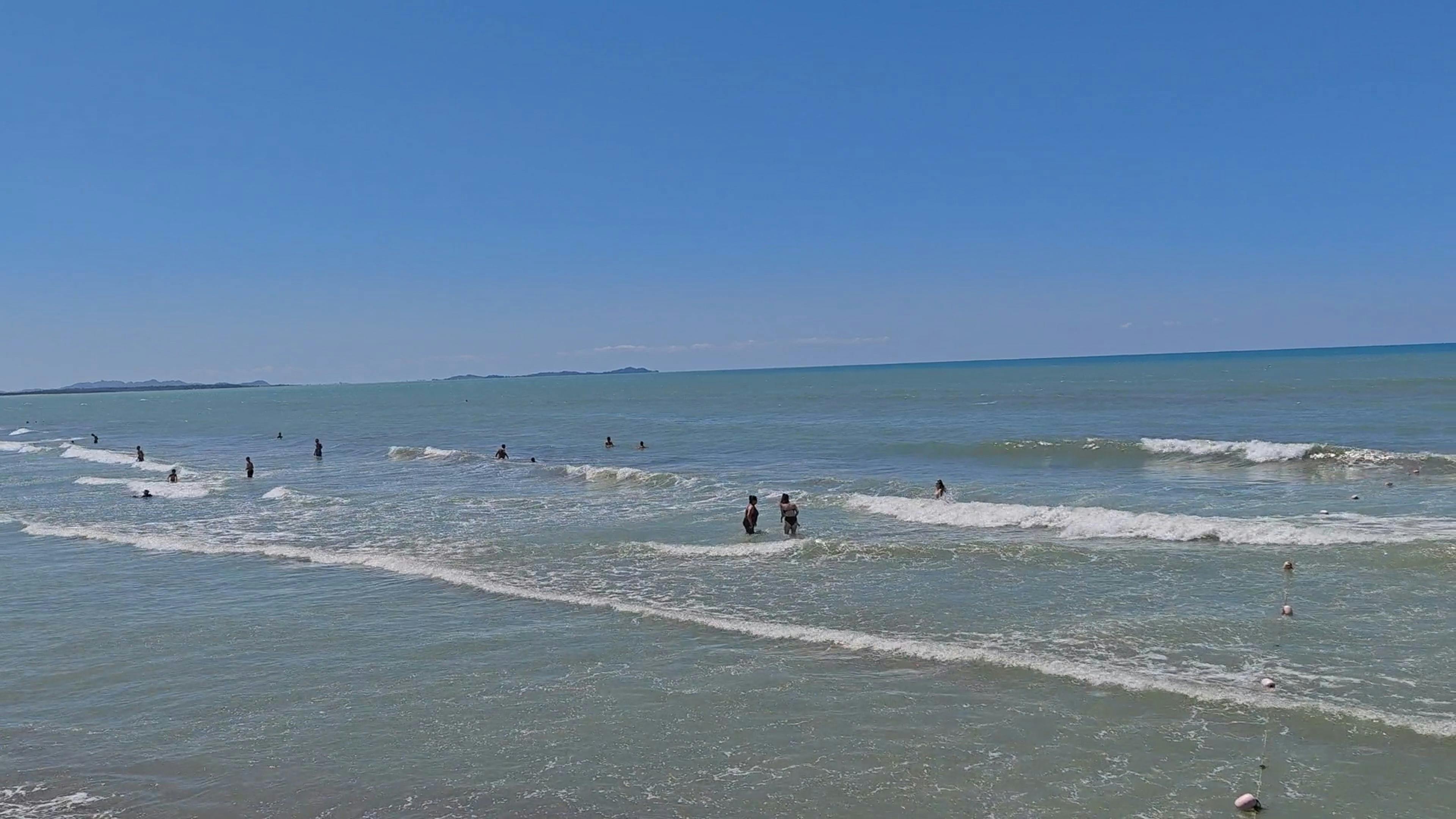Lalez Beach Durrës County, Albania Free Stock Video Footage, Royalty