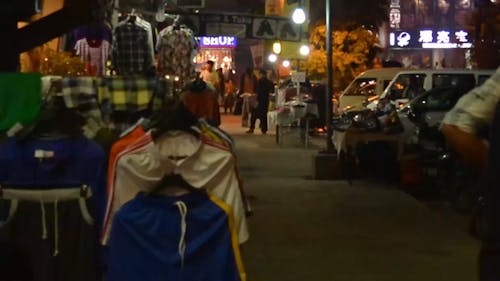 Night  Hyper-lapse Fashion Bazar