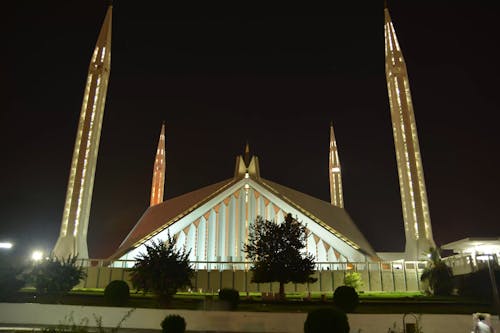 Faisal  Mosque Night Hyper-Lapse 