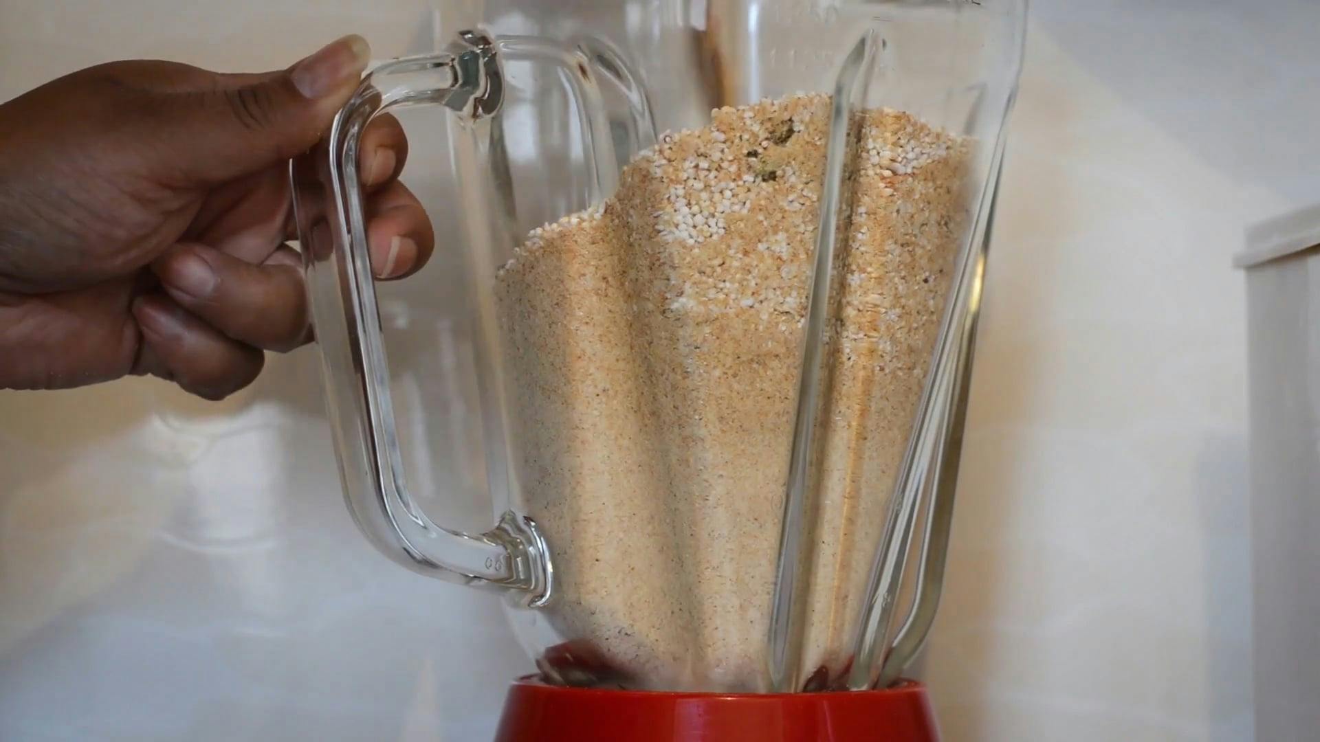 Powdered Mixture In A Blender · Free Stock Video