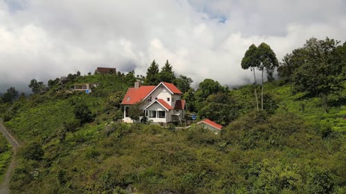 Aerial view of a Homestay in Hill Station