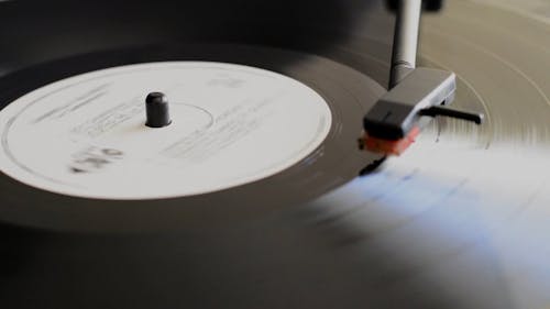 Playing Music With An Old Vinyl Record