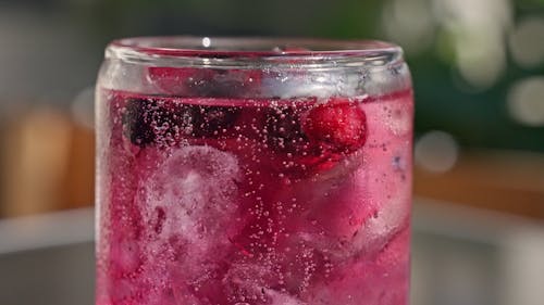 Sparkling Blueberry Water