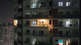 住宅灯光和建筑立面视频素材视频素材视频素材