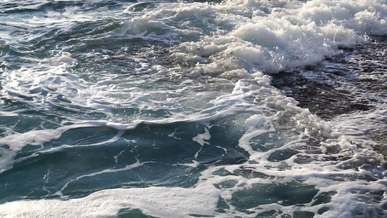 crashing waves