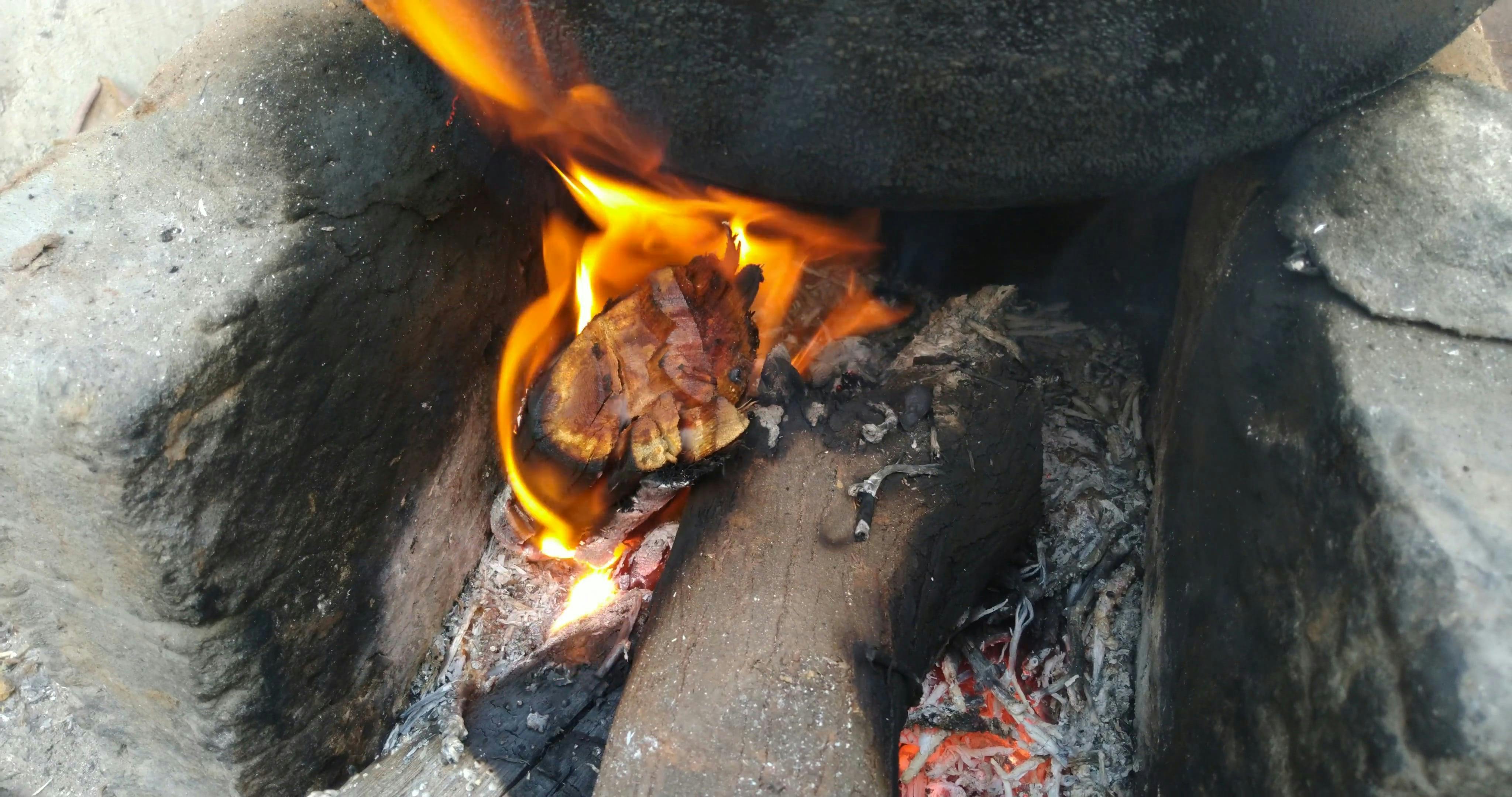 Cooking Using Firewood · Free Stock Video