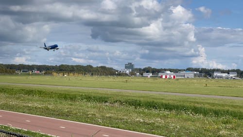 ITA Airways Aircraft Make a Smooth Landing at Schiphol Airport