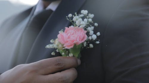 Black Suit with the Groom 