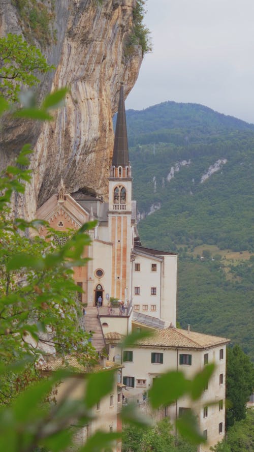 Vertical view of Santuario Madonna della Corona