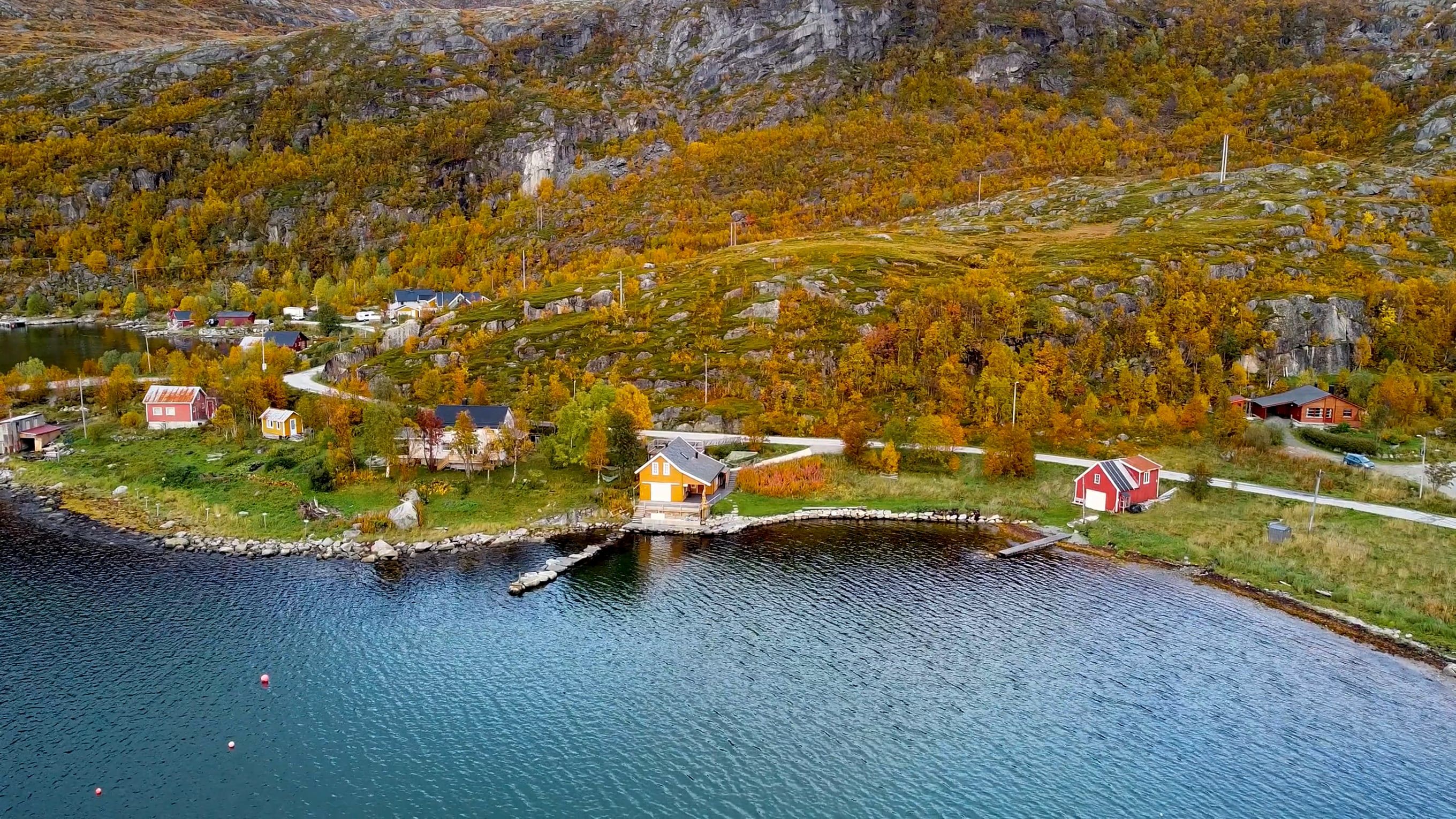 A small village in the middle of the mountains Free Stock Video Footage ...