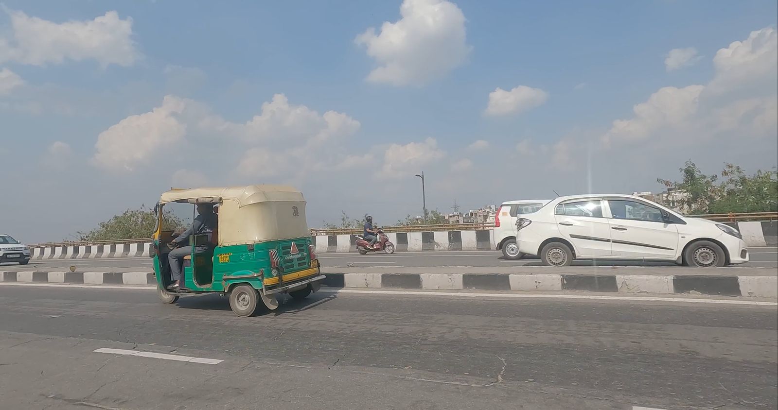 Scenic Auto Rickshaw Ride Through a Bustling City Free Stock Video ...