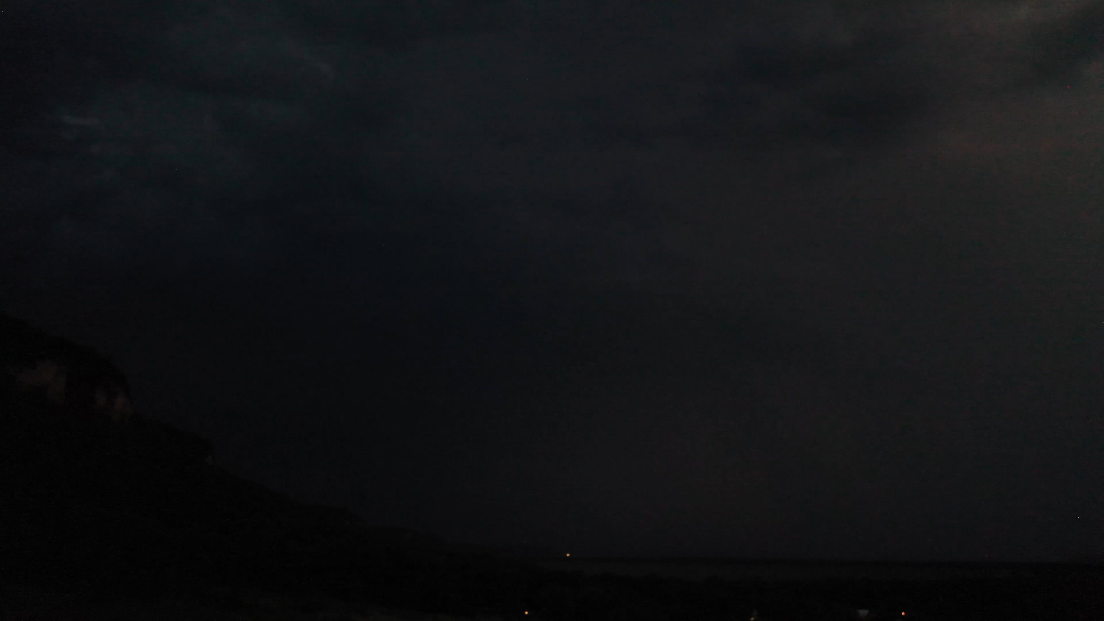 Lightning strikes over the ocean at night Free Stock Video Footage ...