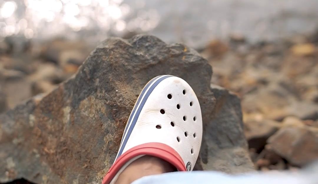Crocs N Rocks Rock siding Free Stock Video Footage, Royalty-Free 4K & HD Video Clip