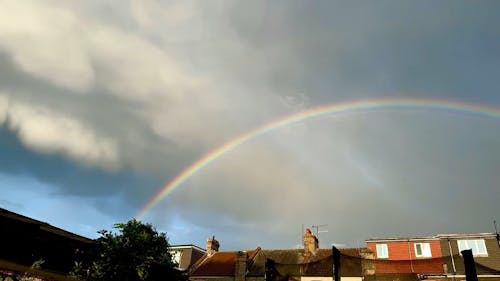 Rainbow on the sky