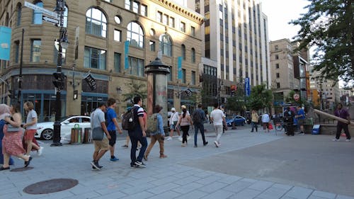 Stock Footage People Walking in the city