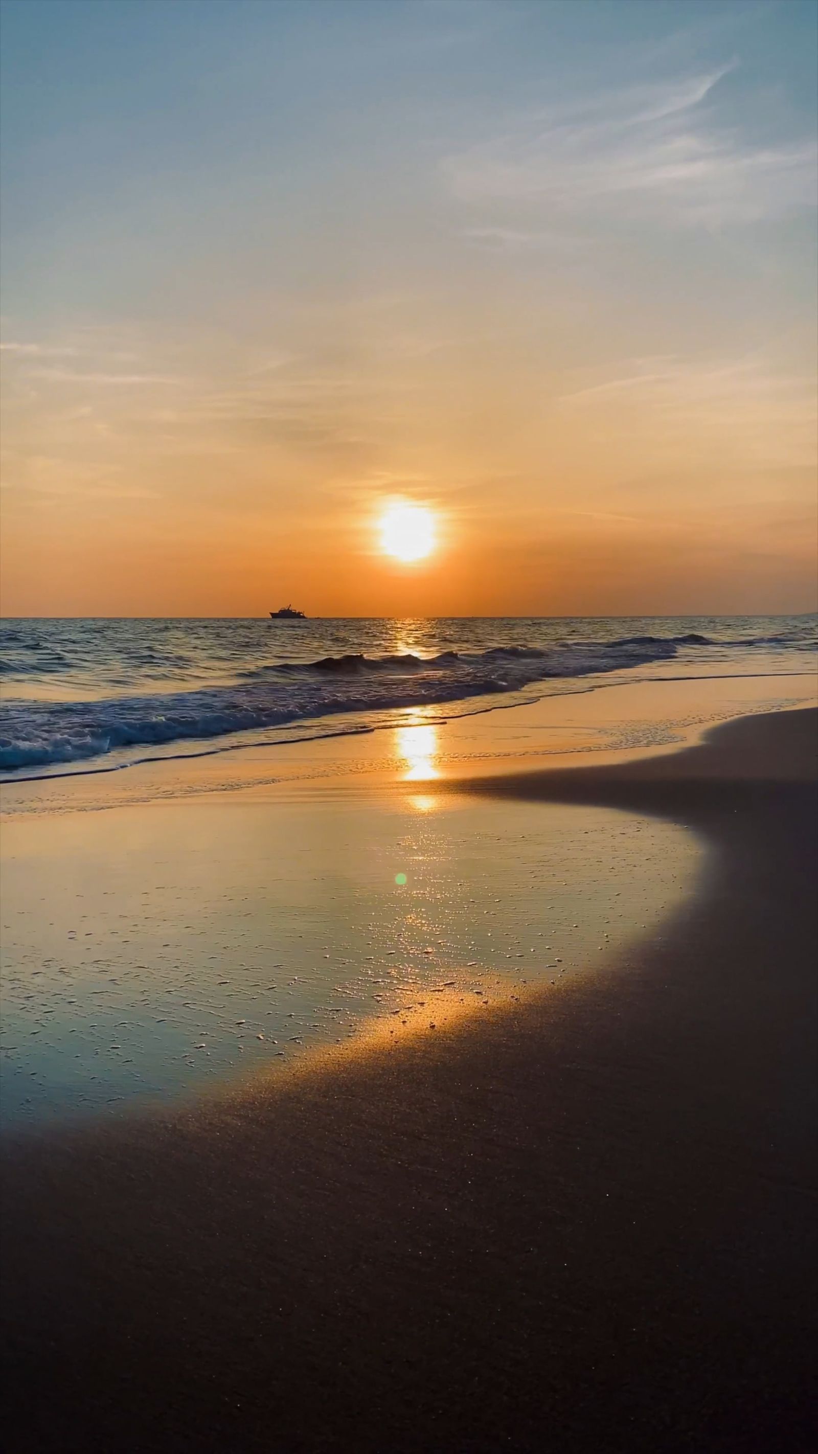 Two people are standing on the beach at sunset Free Stock Video Footage ...