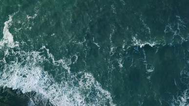 bird s eye view of ocean waves