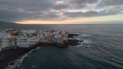 House at coastline of Canary Island