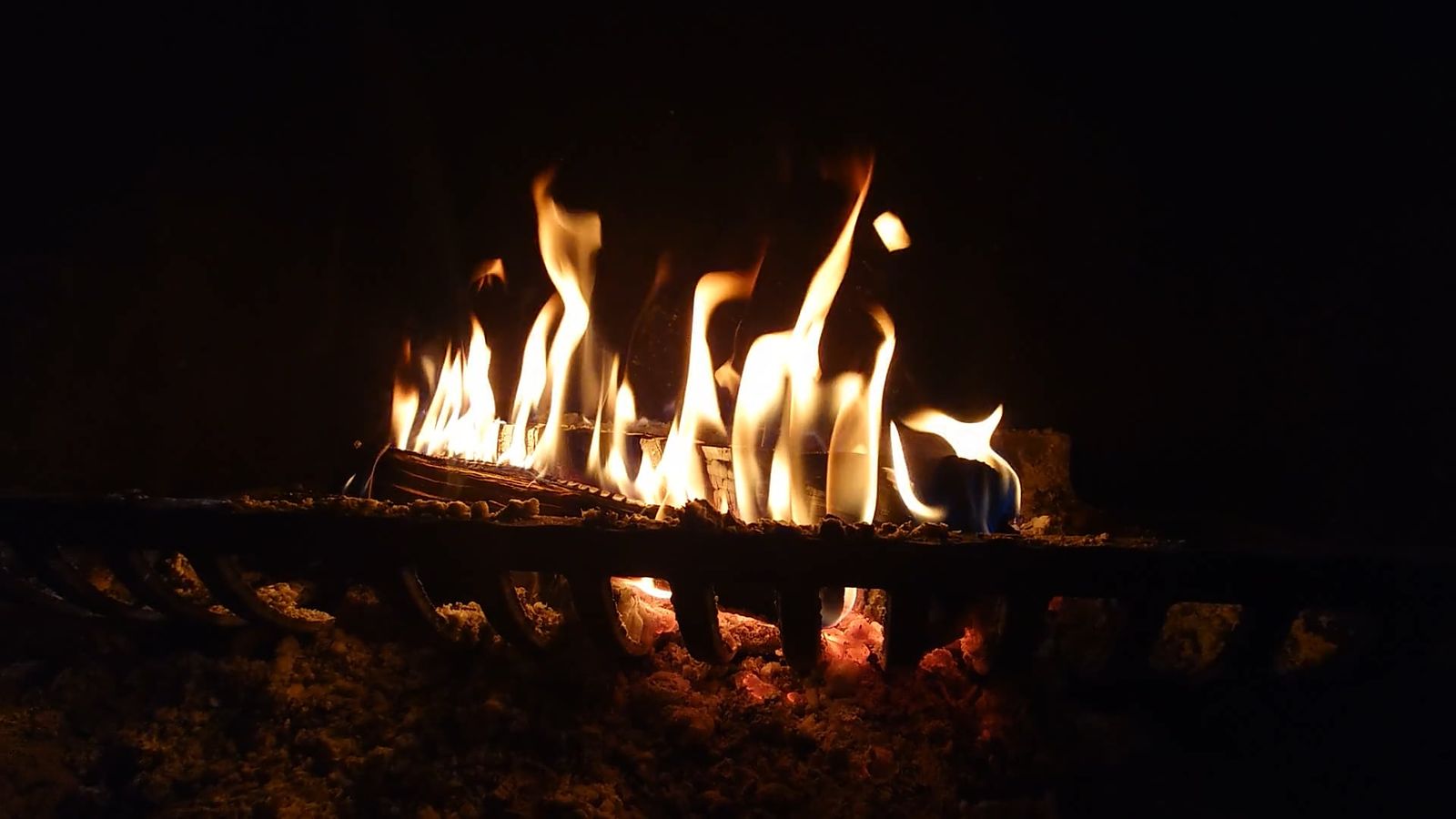 Cozy Indoor Wood Fire Flames at Night Free Stock Video Footage, Royalty ...