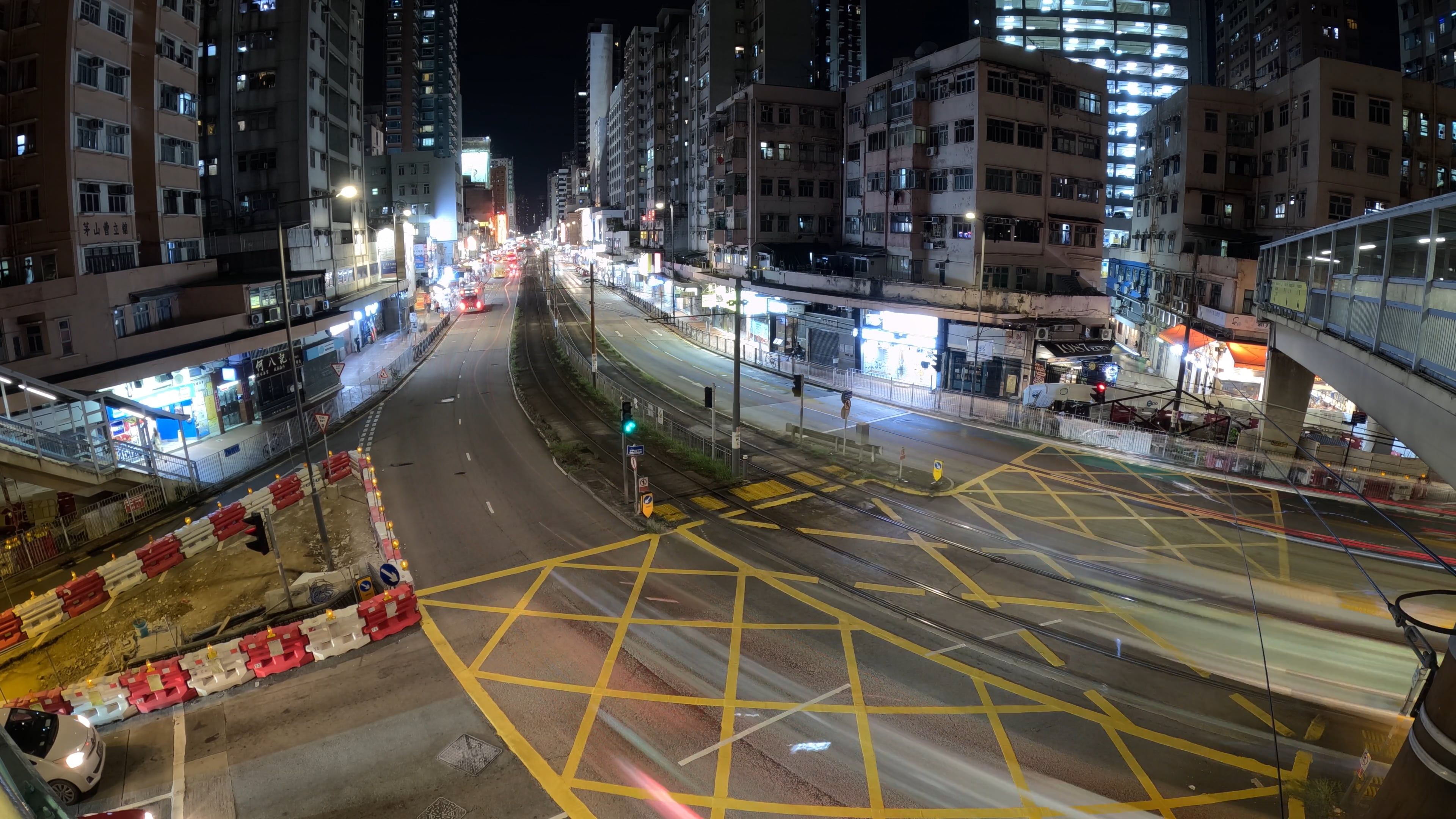 a long exposure photo of a city street at night 19242422