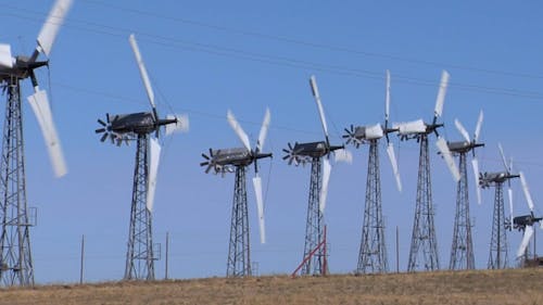 Windmills in the Altamont Pass of California