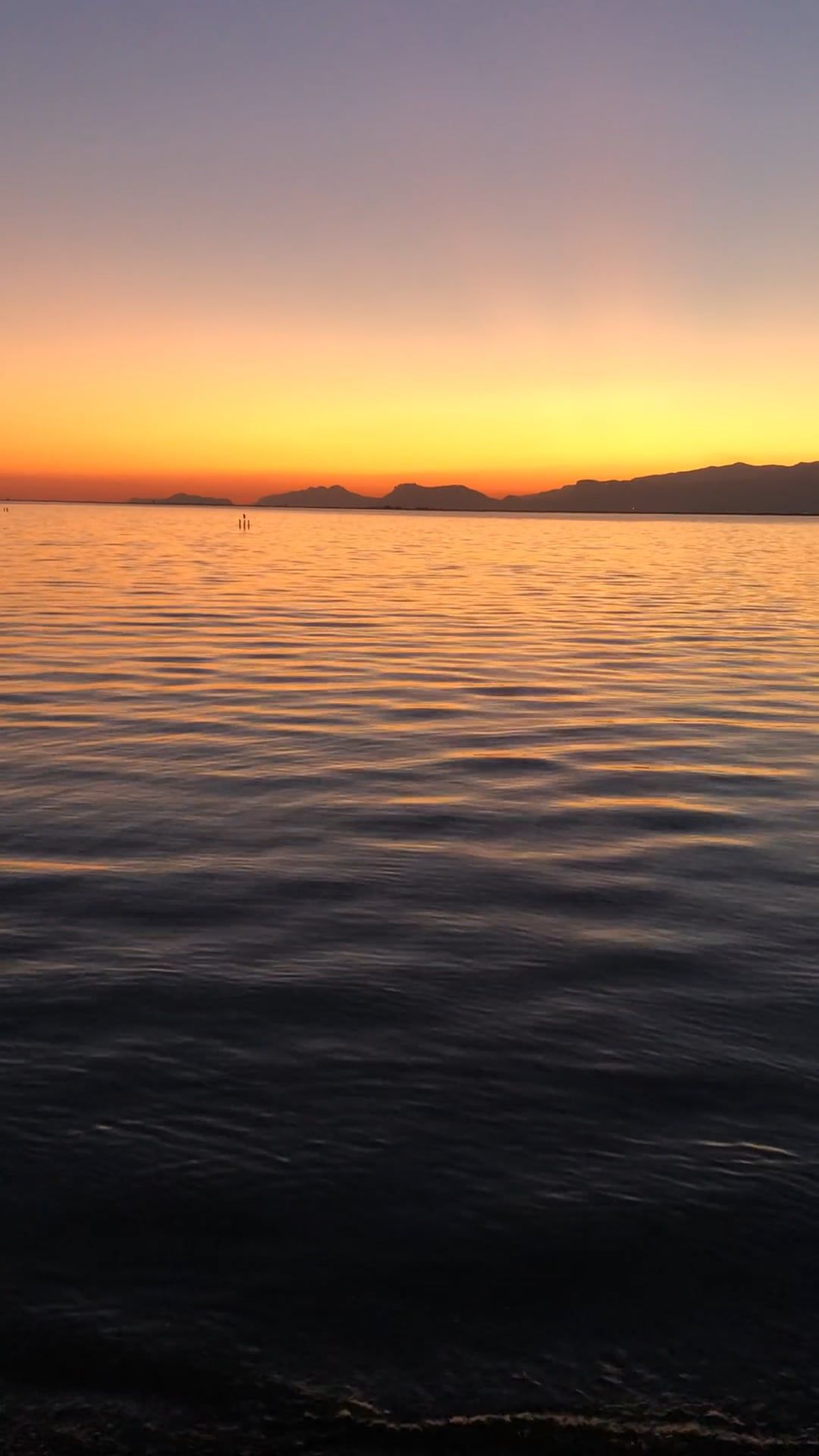 Serene Sunset Over Calm Ocean Horizon Free Stock Video Footage, Royalty ...