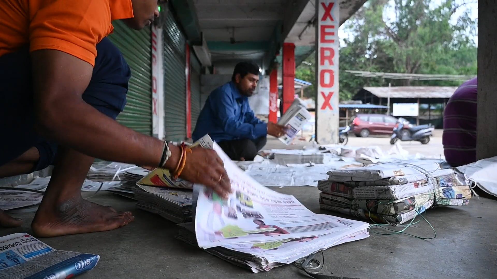 Newspaper video