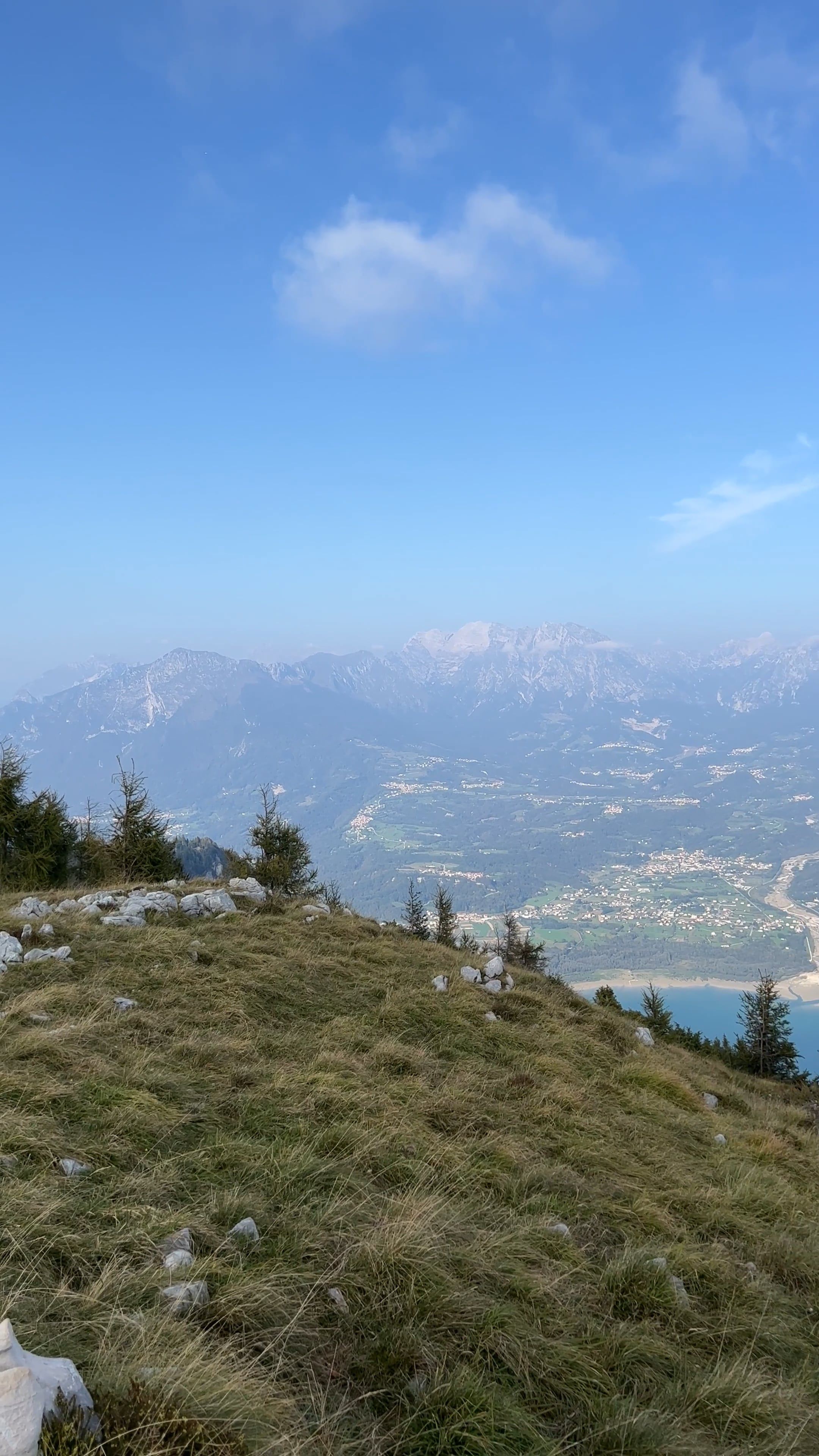 a view of a lake and mountains from a hill 19494581 — free pexels stock footage