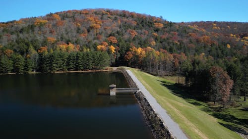     Gilbert Reservoir: Fall's Golden Reflection