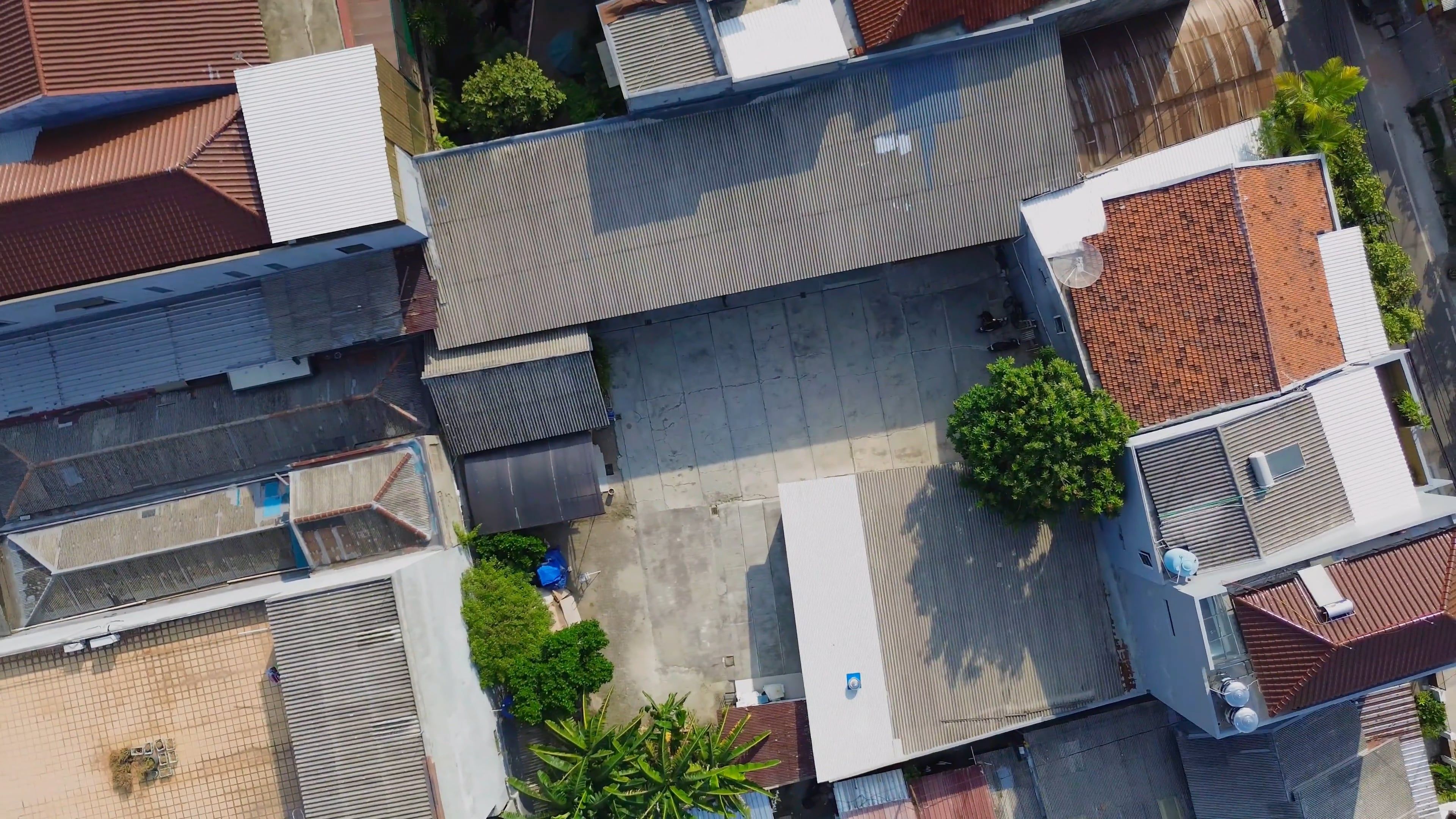 Buildings with Spinning Shot from the Top View Free Stock Video Footage ...