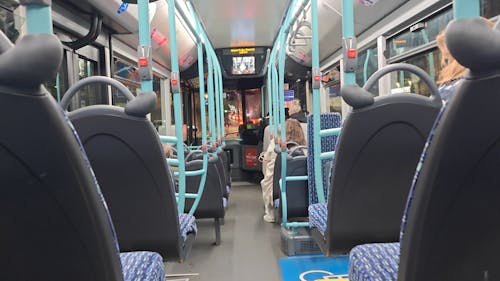 Travelling on the London bus Hounslow 