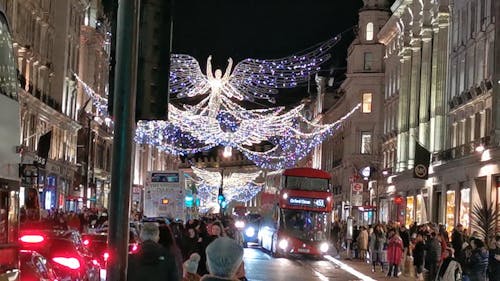 Christmas decorations London United Kingdom 