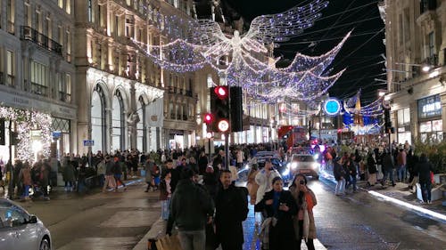 Regent street Christmas lights London United Kingdom 