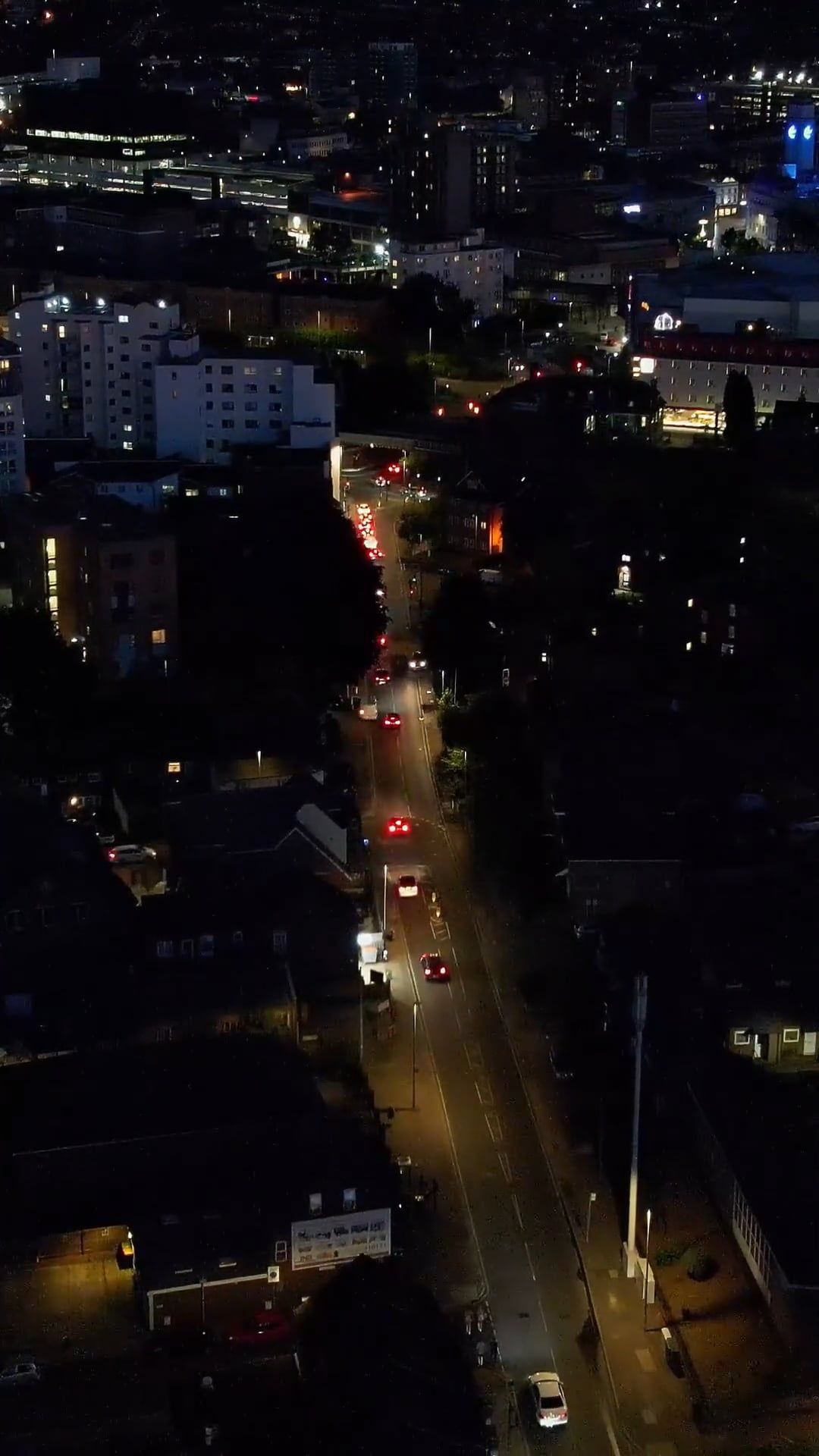 a city street at night with lights and cars 19735541 — free pexels stock footage