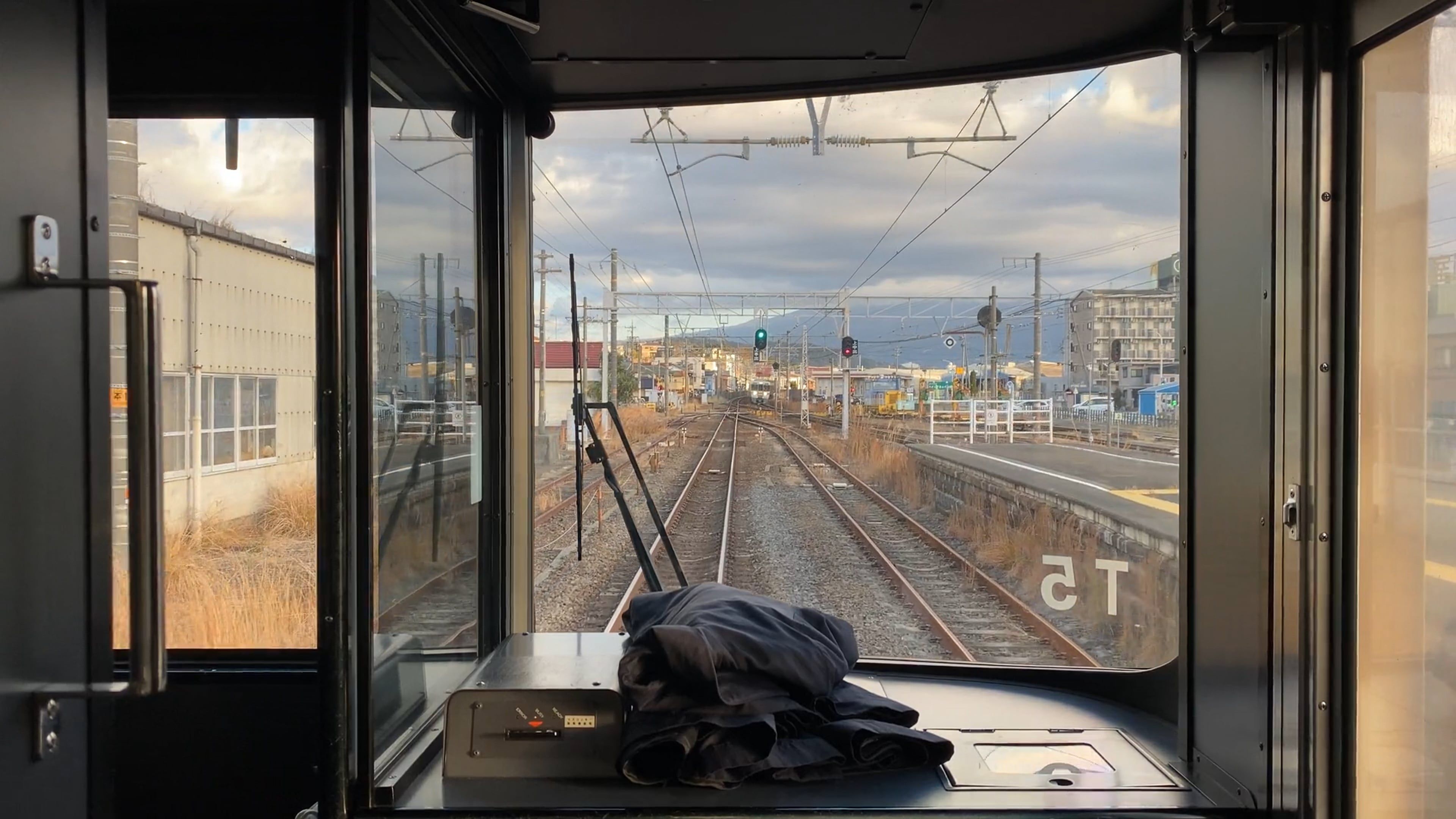 A train window with a view of a train track Free Stock Video Footage ...