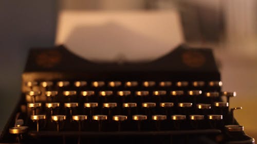 Video Using Typewriter Using A Vintage Typewriter For Writing Free Stock Video Footage ...